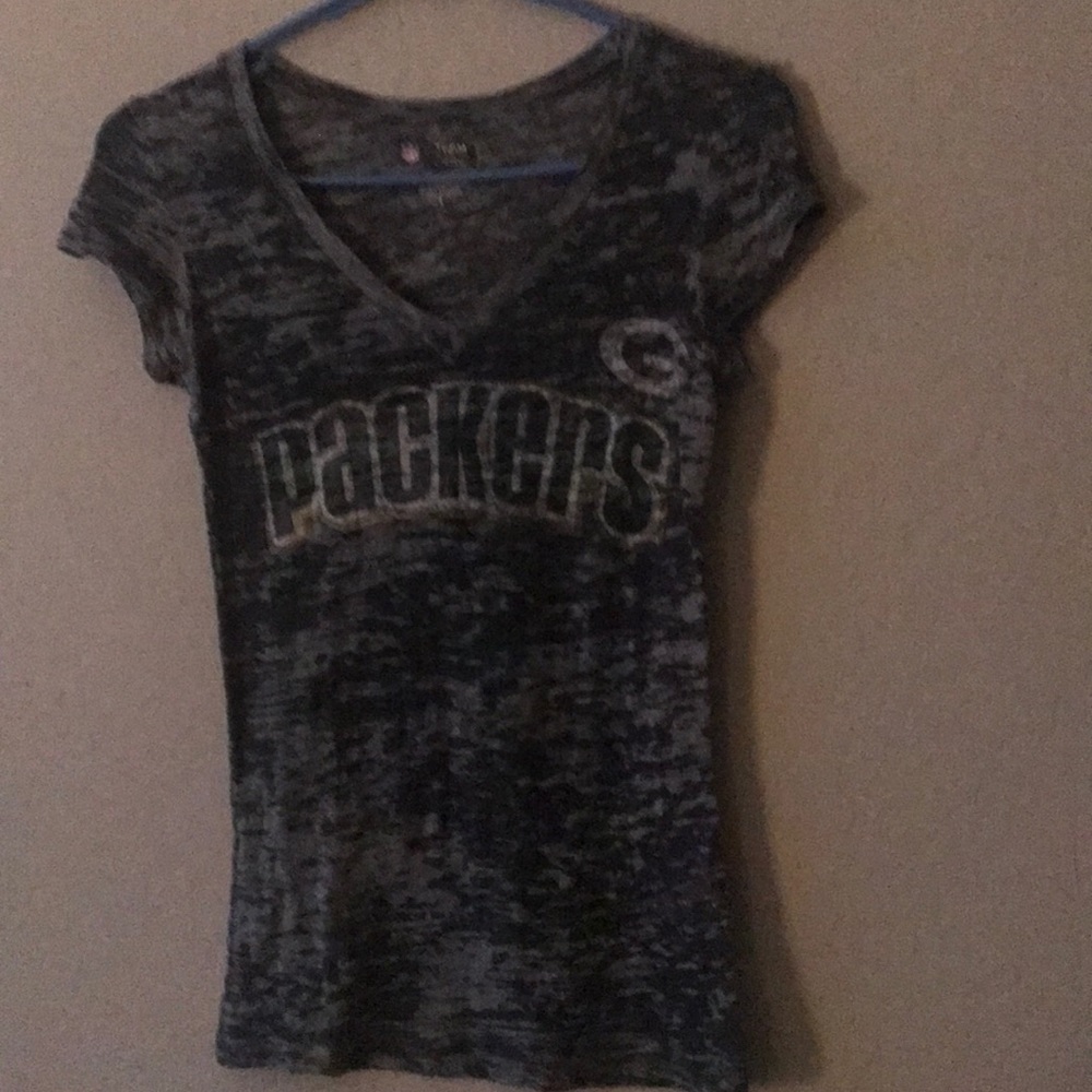Greenbay Packer Tee, Woman’s size Small, V Neck